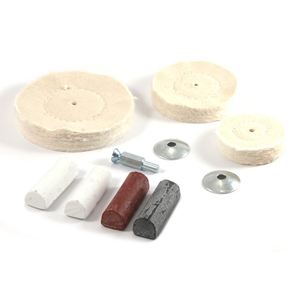 Forney Drill Mounted 7-Piece Buffing Wheel Kit